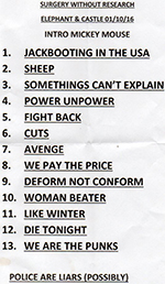 Click to enlarge Surgery Without Research - The Elephant & Castle, Ramsgate 1.10.16